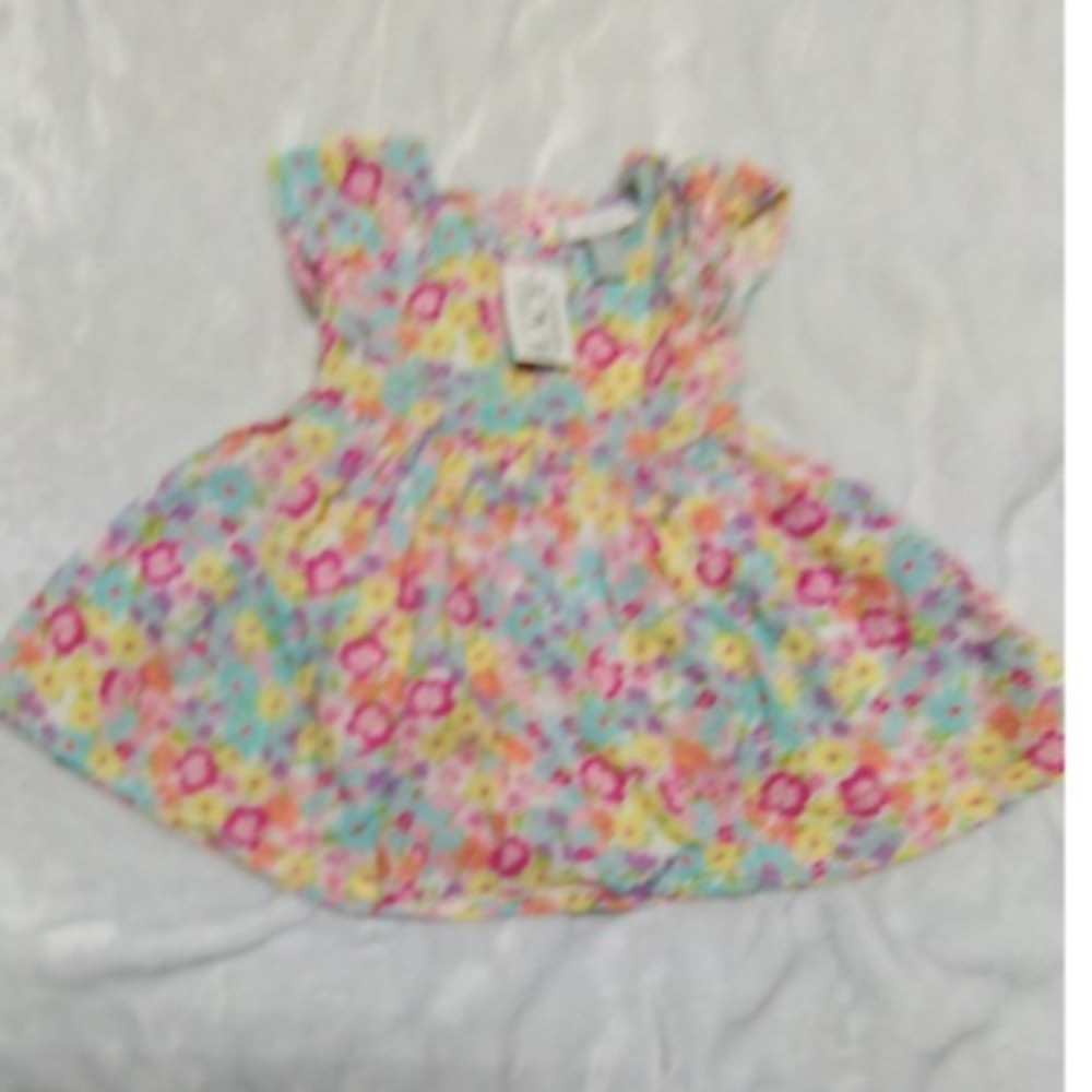 The Children's Place Floral Dress Summer Casual Outfit Toddler Girl 6-9M - Picture 3 of 10